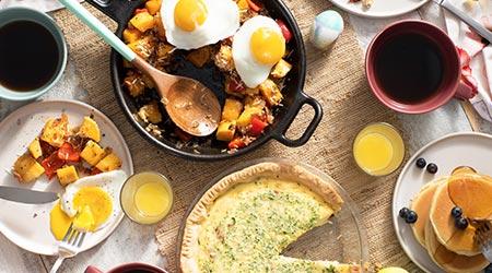 How long can I leave egg dishes out when serving them?